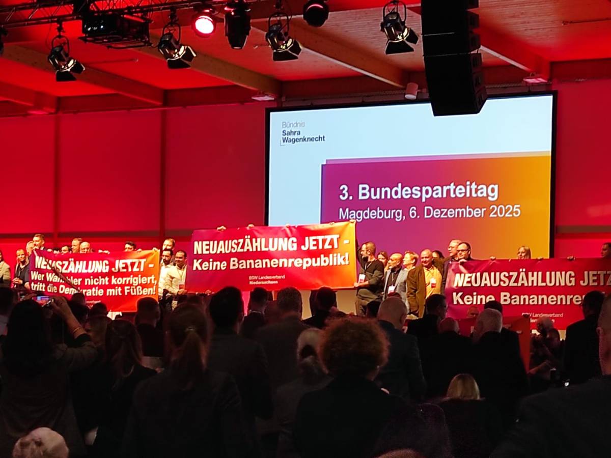 Ein Konstanzer beim Bundesparteitag des&nbsp;BSW