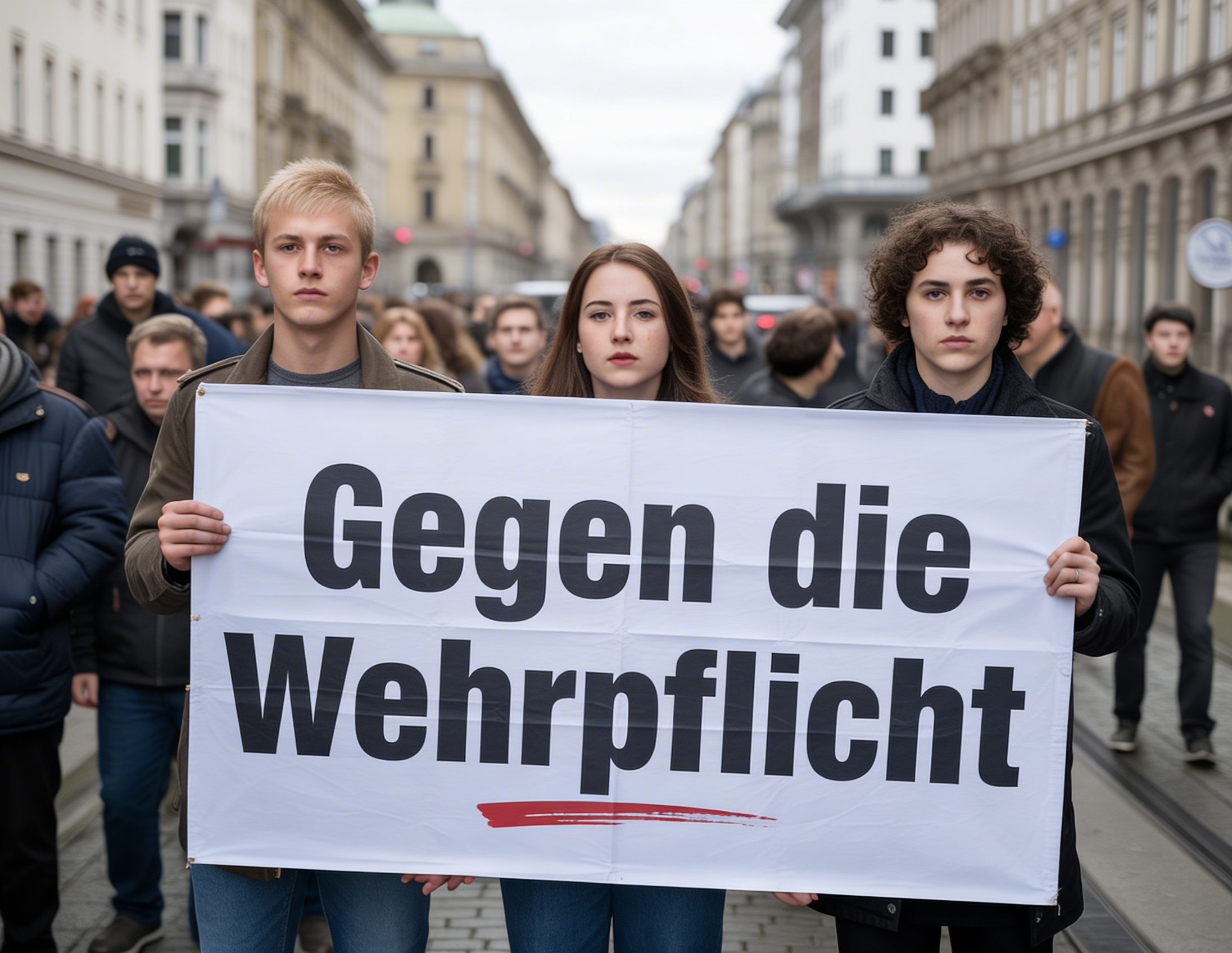 Schulstreik gegen die Wehrpflicht
